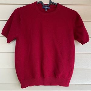 SOLD! Burberry Wool Short Sleeve Sweater